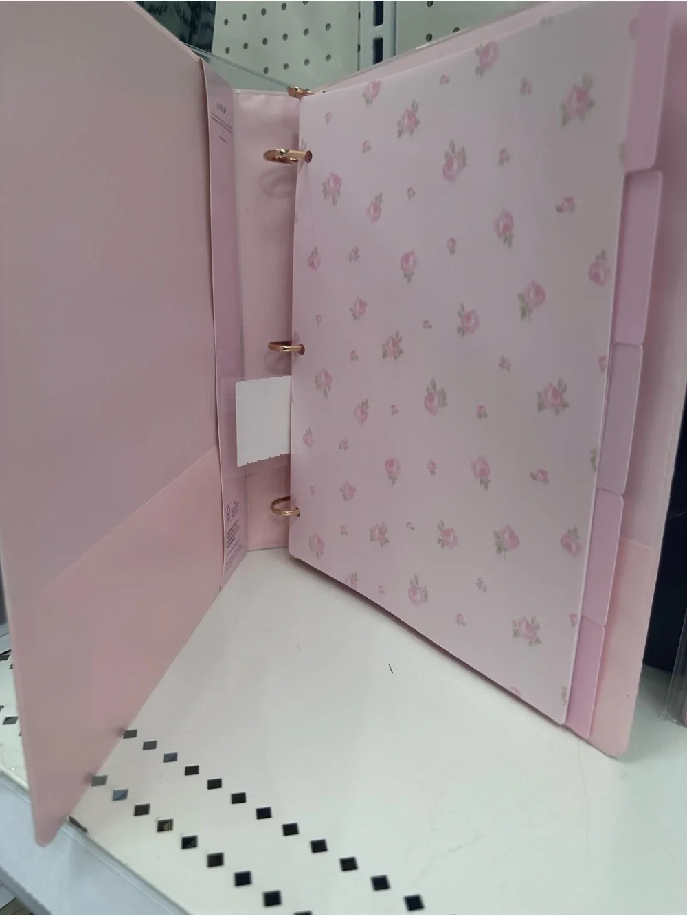 Love Shack Fancy x target/Yoobi Binder and Dividers pink Floral Set